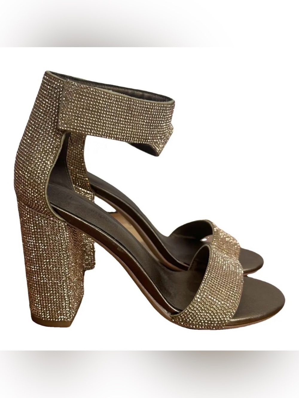 Women’s bronze metallic Jeffrey Campbell Lindsay heels size 8.5